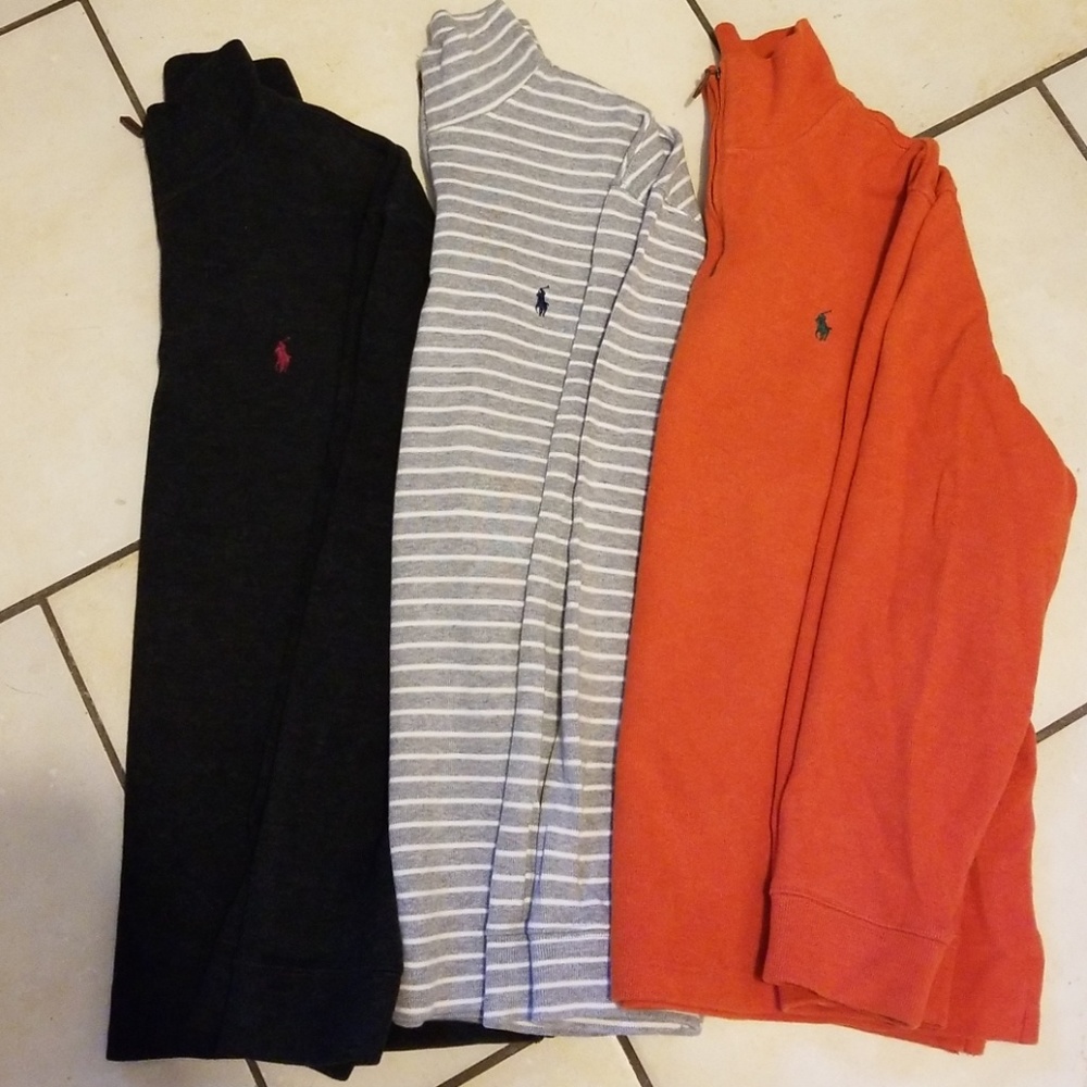 ***SOLD***Polo quarter zip sweater (lot of 3) XL
